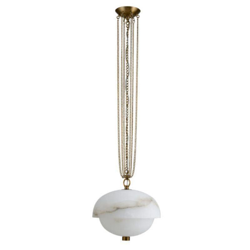 Volterra Alabaster LED Pendant 17”-Pendant for living room,Pendant for kitchen,Pendant for bathrooms,Pendant for bedrooms,Pendant for foyer,Pendant for stairways,Pendant for dining room-Blushlighting