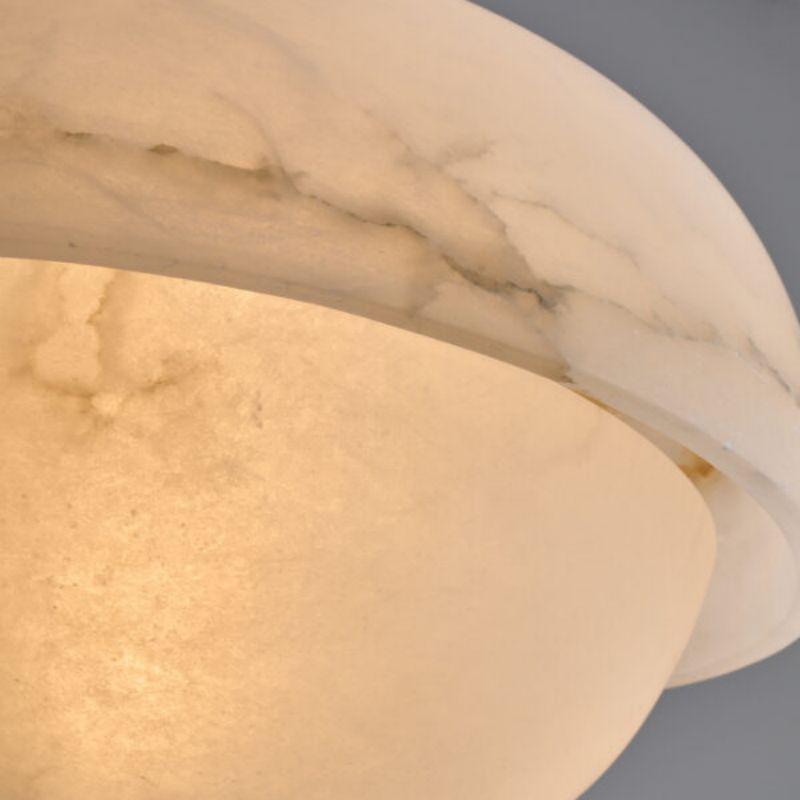 Volterra Alabaster LED Pendant 17”-Pendant for living room,Pendant for kitchen,Pendant for bathrooms,Pendant for bedrooms,Pendant for foyer,Pendant for stairways,Pendant for dining room-Blushlighting