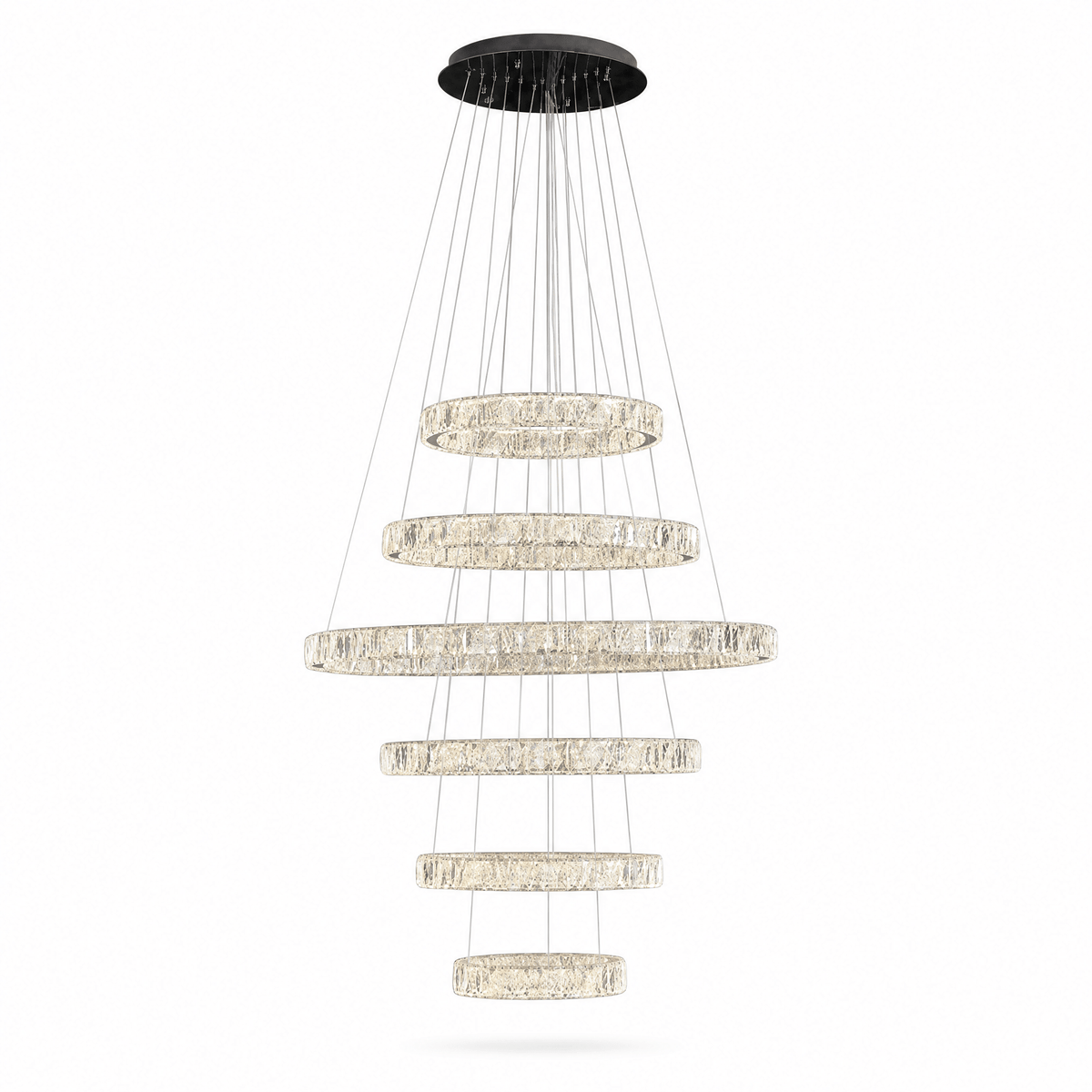 Vortice Crystal Trio Chandelier - Blushlighting
