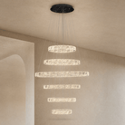 Vortice Crystal Trio Chandelier - Blushlighting