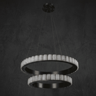 Votelle Alabaster Double Ring Chandelier - D400Blushlighting