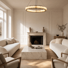 Votelle Modern Alabaster Ring Chandelier - D400×H60Blushlighting