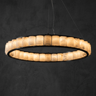 Votelle Modern Alabaster Ring Chandelier - D400×H60Blushlighting