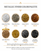 Branch finish options for the Wanos Ceramic Flower Branch Chandelier.