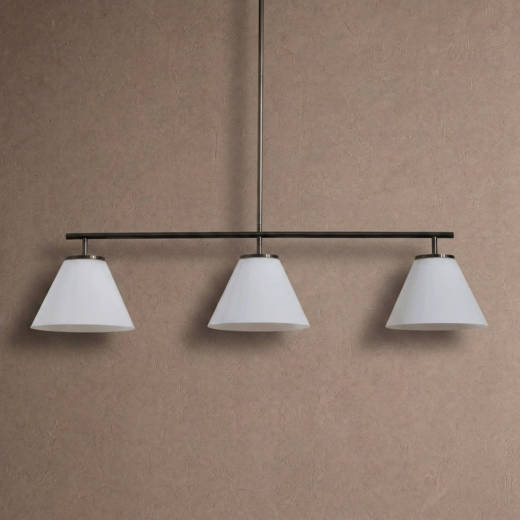 Wescott Linear Cone Chandelier - BrassMilkBlushlighting