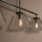 Wescott Linear Cone Chandelier - BlackMilkBlushlighting
