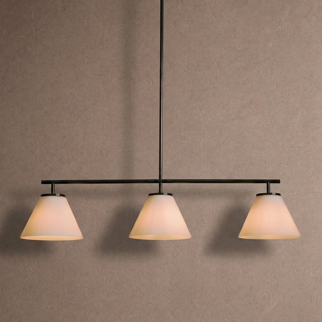 Wescott Linear Cone Chandelier - BlackMilkBlushlighting