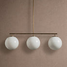 Wescott Linear Globe Chandelier - BrassMilkBlushlighting