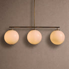Wescott Linear Globe Chandelier - BrassMilkBlushlighting