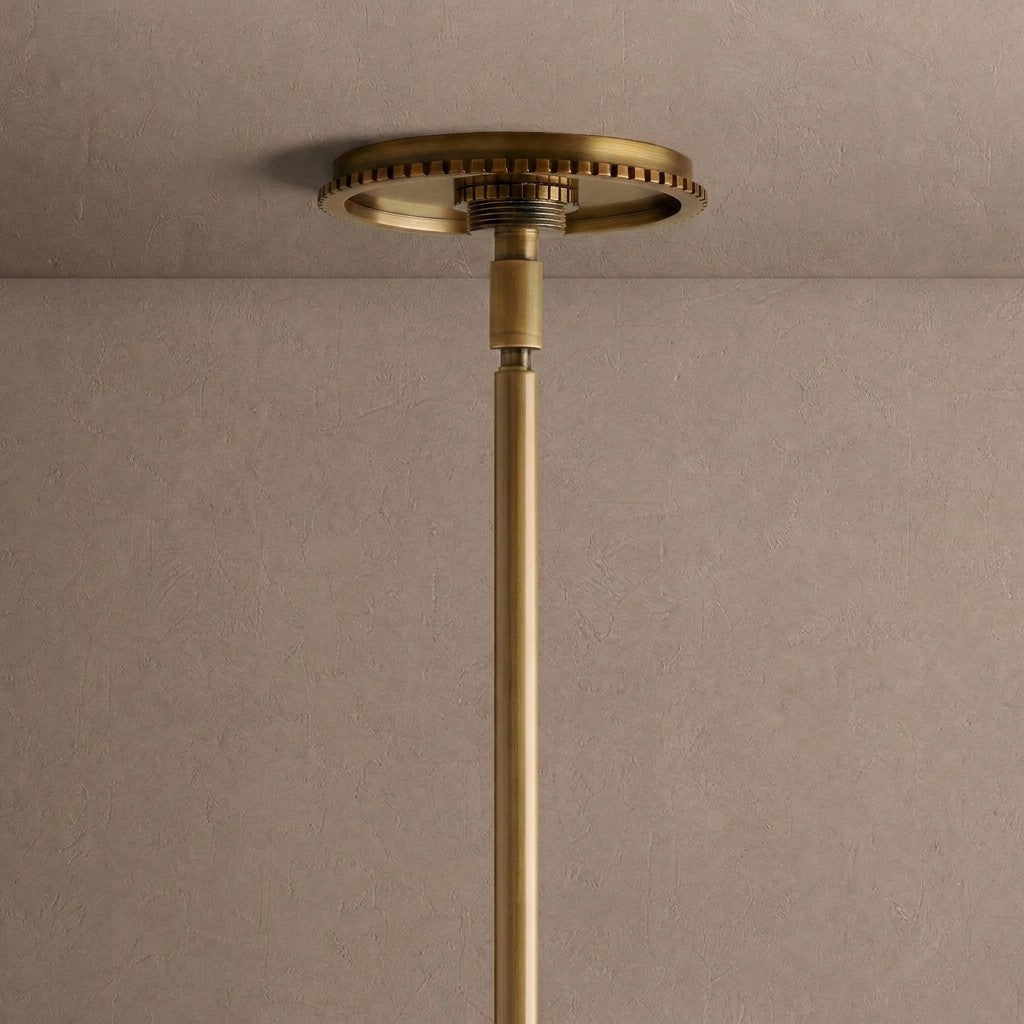 Wescott Linear Globe Chandelier - BrassMilkBlushlighting