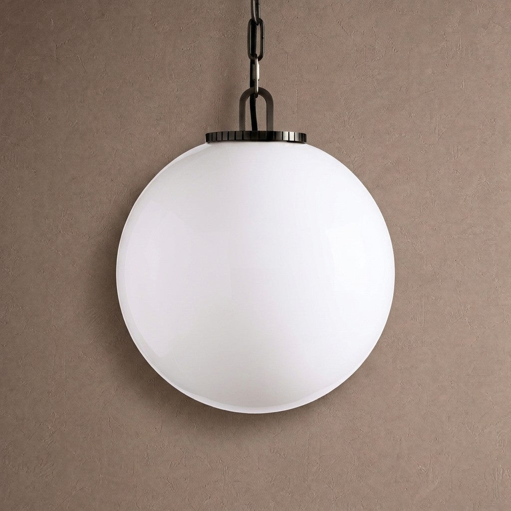 Wescotte Globe Pendant with Chain - BLACKMILKMEDIUMBlushlighting