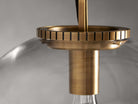 Wescotte Globe Pendant with Chain - BRASSCLEARMEDIUMBlushlighting