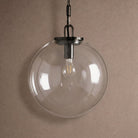 Wescotte Globe Pendant with Chain - BLACKCLEARMEDIUMBlushlighting