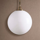 Wescotte Globe Pendant with Chain - BRASSMILKLARGEBlushlighting