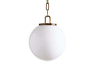 Wescotte Globe Pendant with Chain - BRASSMILKSMALLBlushlighting