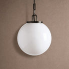 Wescotte Globe Pendant with Chain - BLACKMILKSMALLBlushlighting