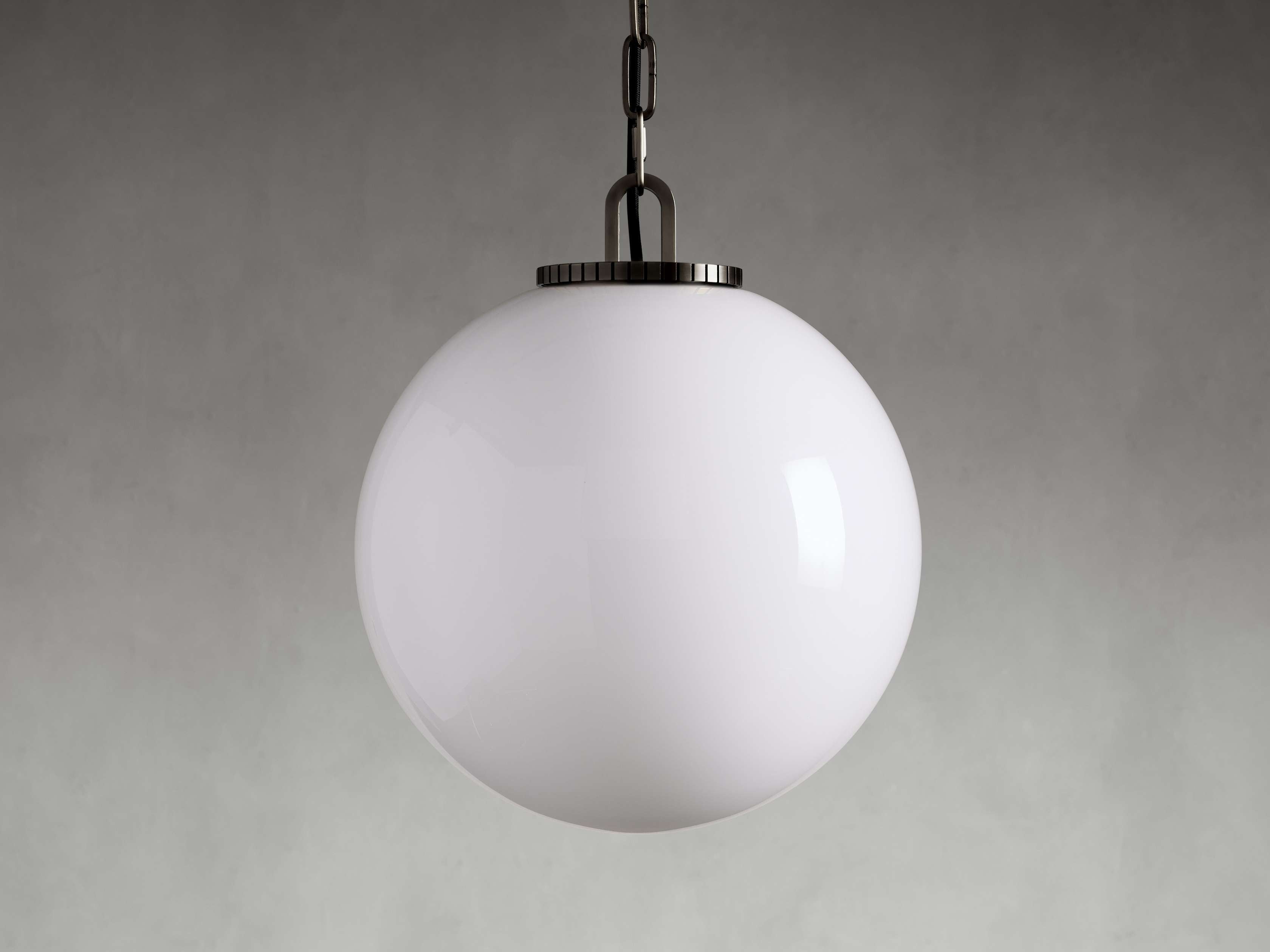 Wescotte Globe Pendant with Chain - BLACKMILKMEDIUMBlushlighting