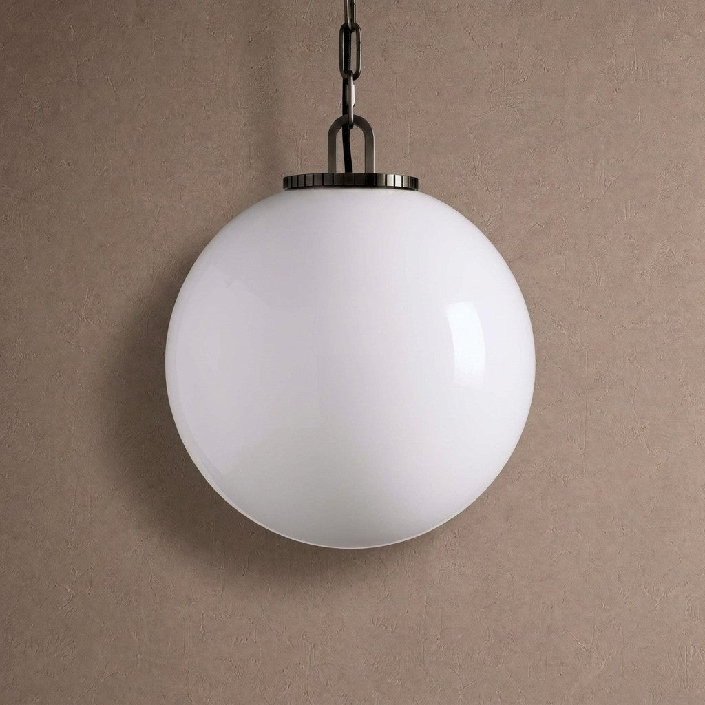 Wescotte Globe Pendant with Chain - BLACKMILKMEDIUMBlushlighting