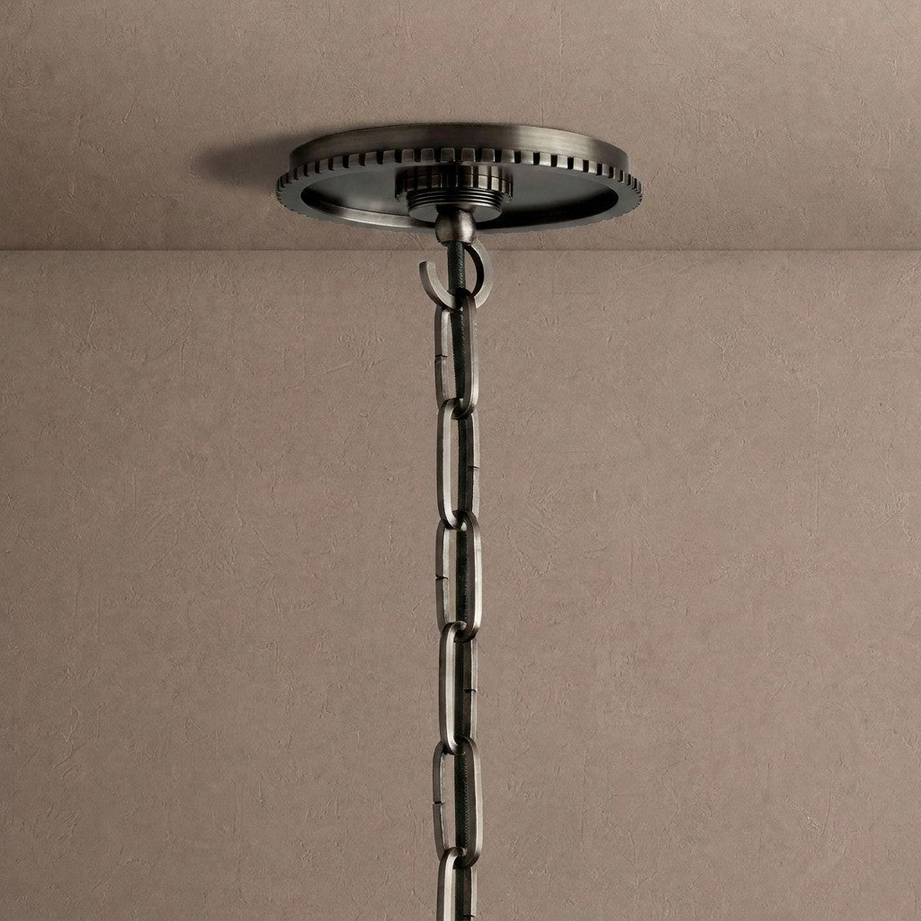 Wescotte Globe Pendant with Chain - BRASSMILKLARGEBlushlighting