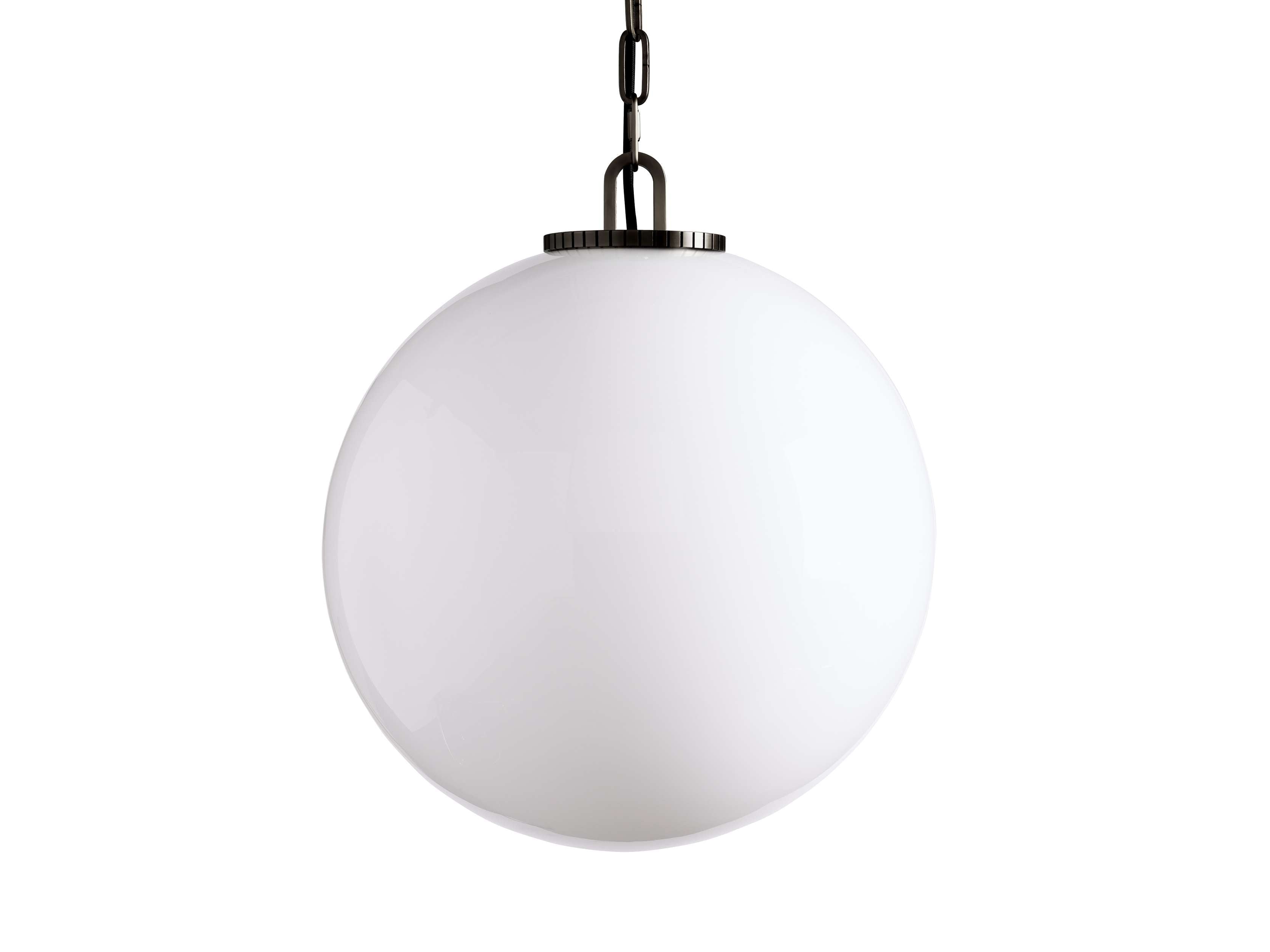Wescotte Globe Pendant with Chain - BLACKMILKLARGEBlushlighting