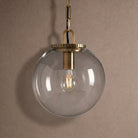 Wescotte Globe Pendant with Chain - BRASSCLEARSMALLBlushlighting