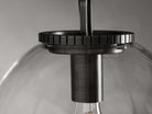 Wescotte Globe Pendant with Chain - BLACKCLEARSMALLBlushlighting