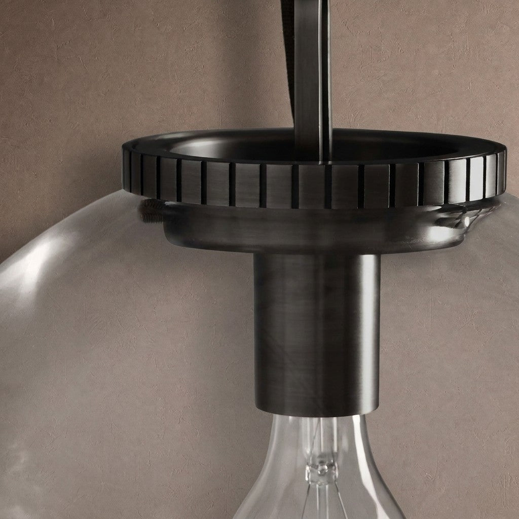 Wescotte Globe Pendant with Chain - BRASSMILKLARGEBlushlighting