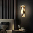 Wesley Modern Rock Crystal Wall Sconce - LargeBlushlighting