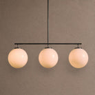 Westport Linear Globe Chandelier - BlackMilkBlushlighting