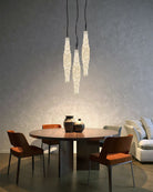 White Alabaster Cluster Pendant Lamp 3-lights for kitchen Island - 1-LightWhiteBlushlighting