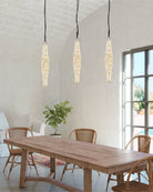 White Alabaster Cluster Pendant Lamp 3-lights for kitchen Island - 1-LightWhiteBlushlighting
