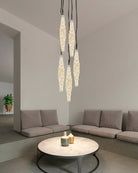 White Alabaster Cluster Pendant Lamp 3-lights for kitchen Island - 1-LightWhiteBlushlighting