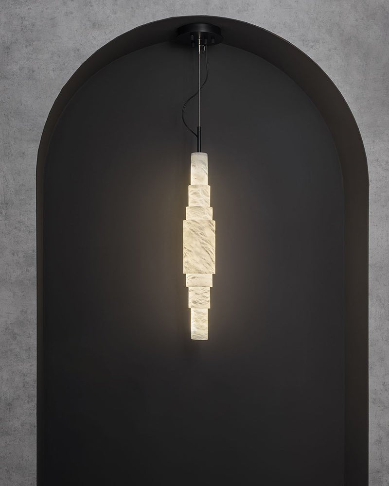 White Alabaster Cluster Pendant Lamp 3-lights for kitchen Island - 1-LightWhiteBlushlighting