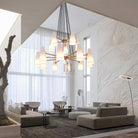 White Ceramics 2-Tier Round Chandelier 44",15-lights-Chandelier-Blushlighting-Blushlighting