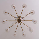 White Ceramics Round Chandelier 44", 10-lights-Chandelier-Blushlighting-Blushlighting