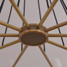 White Ceramics Round Chandelier 44", 10-lights-Chandelier-Blushlighting-Blushlighting