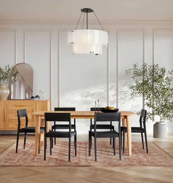 Willamette Glass Round Chandelier 2-Tier 32''-Blushlighting