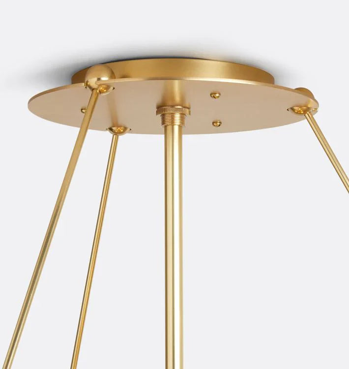 Willamette Glass Round Chandelier 2-Tier 32''-Blushlighting