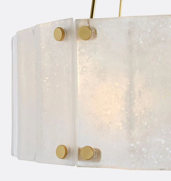 Willamette Glass Round Chandelier 32"-Blushlighting