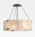 Willamette Glass Round Chandelier 48''-Bronze-Champagne-Blushlighting