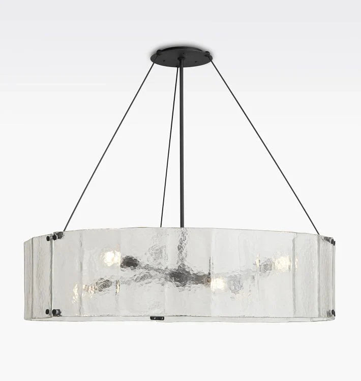 Willamette Glass Round Chandelier 48''-Blushlighting
