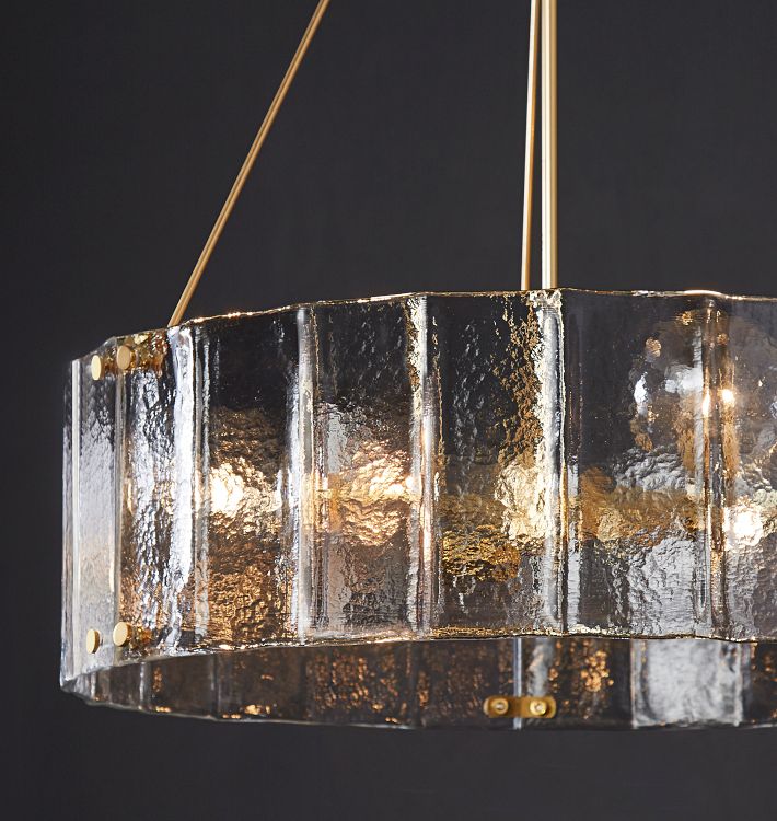 Willamette Glass Round Chandelier 48''-Blushlighting
