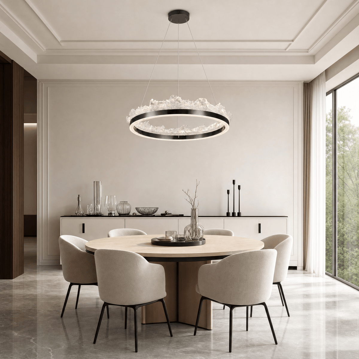 Wind & Wave Modern Sculptural Pendant Light - Blushlighting