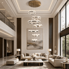Wind & Wave Modern Sculptural Ring Chandelier - Blushlighting