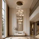 Wind & Wave Modern Sculptural Ring Chandelier - Blushlighting