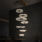 Wind & Wave Modern Sculptural Ring Chandelier - main