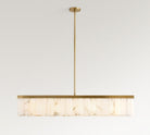 Windham Alabaster Linear Chandelier (49") - Tumbled BrassBlushlighting