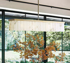 Windham Alabaster Linear Chandelier (49") - BronzeBlushlighting