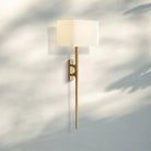 Wrighy Grand Sconce-Hammered Brass-
