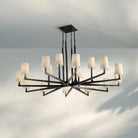 Wrighy Round Chandelier 36'' 48'' 60''-60''-Hammered Iron-
